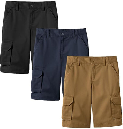 Men's Cotton Casual Cargo Shorts Pack of 3